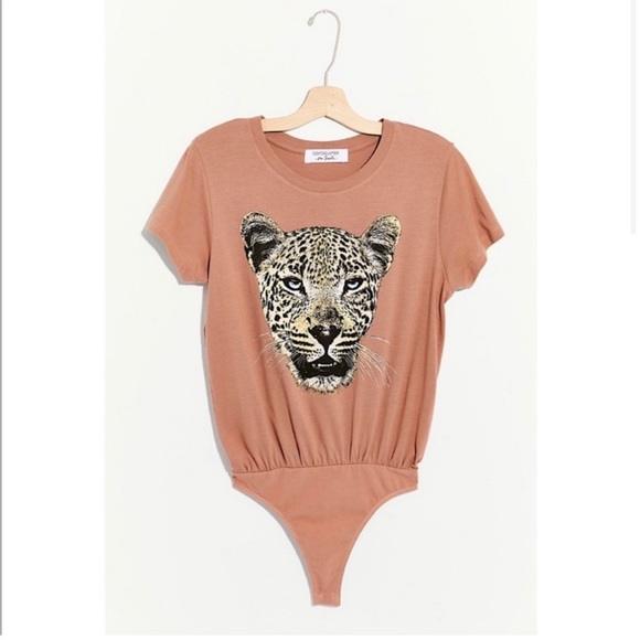 🤎NEW DAYDREAMER X FREE PEOPLE LEOPARD BODYSUIT XS - Picture 2 of 5